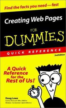 Paperback Creating Web Pages for Dummies (R) Quick Reference Book