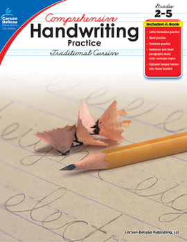 Paperback Comprehensive Handwriting Practice: Traditional Cursive, Grades 2 - 5 Book