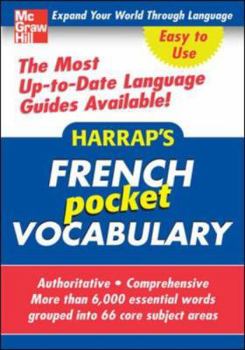 Paperback Harrap's French Pocket Vocabulary Book