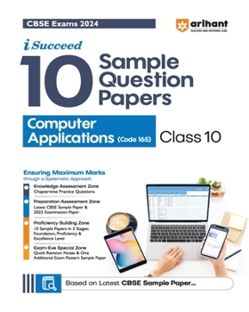 Paperback Arihant CBSE Sample Question Papers Class 10 Computer Application Book for 2024 Board Exam Book
