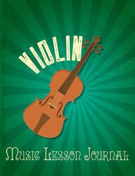 Paperback Violin Music Lesson Journal Book