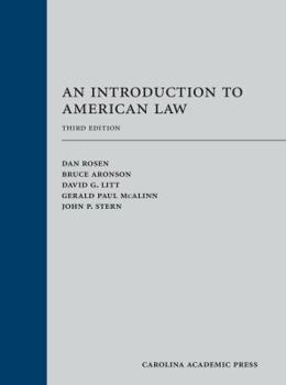 Hardcover An Introduction to American Law Book