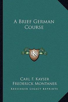 Paperback A Brief German Course Book