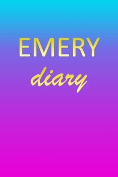 Emery: Journal Diary | Personalized First Name Personal Writing | Letter E Blue Purple Pink Gold Effect Cover | Daily Diaries for Journalists & ... Taking | Write about your Life & Interests