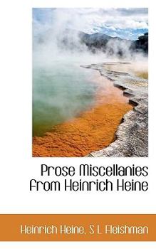 Paperback Prose Miscellanies from Heinrich Heine Book