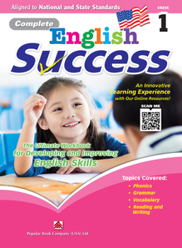 Paperback Complete English Success Grade 1 - Learning Workbook for First Grade Students - English Language Activity Childrens Book - Aligned to National and Sta Book