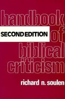 Paperback Handbook of Biblical Criticism Book