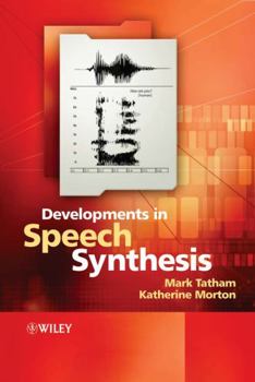 Hardcover Developments in Speech Synthesis Book