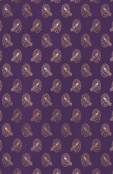 Paperback Dot Grid Journal Notebook: Purple Peacock Pattern - Bullet Planner Book - Dotted Grid - 5.5 X 8.5" 120 Pg - DIY Weekly Spread - Organizer - Habit Book