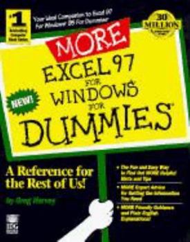 Paperback More Excel 97 for Windows for Dummies Book