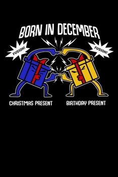 Notizbuch: Dezember Geburtstag Weihnachten Geschenk Fusion 120 Seiten, 6X9 (Ca. A5), Karomuster (German Edition)