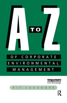 Hardcover A-Z of Corporate Environmental Management Book