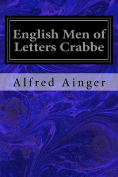 Paperback English Men of Letters Crabbe Book