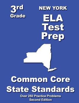 Paperback New York 3rd Grade ELA Test Prep: Common Core Learning Standards Book