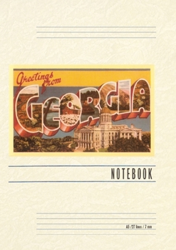 Paperback Vintage Lined Notebook Greetings from Georgia Book