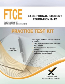Paperback FTCE Exceptional Student Education K-12 Practice Test Kit Book