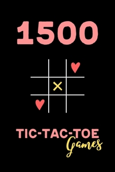Paperback 1500 Tic Tac Toe Games: Paper Game Book with Tic Tac Toe Grids I Funny Entertainment Activity Book