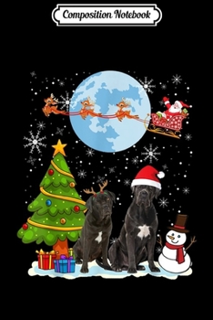 Composition Notebook: Funny Cane Corso Christmas Moon Santa Dog Gift  Journal/Notebook Blank Lined Ruled 6x9 100 Pages