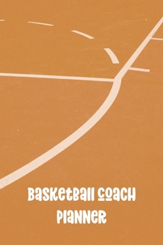 Paperback Basketball Coach Planner: Undated Playbook - Abstract Court Book