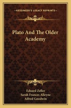 Paperback Plato And The Older Academy Book