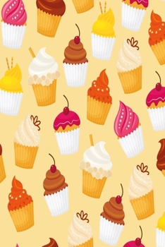 Rainbow Cupcakes: Notebook with colorful cupcakes and Journal with 120 lined pages 6x9 inches