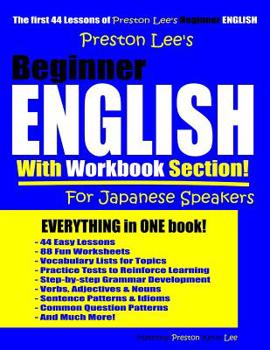 Paperback Preston Lee's Beginner English With Workbook Section For Japanese Speakers Book