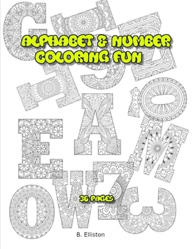 Paperback Alphabet & Number Coloring Fun Book