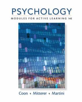 Hardcover Psychology: Modules for Active Learning Book