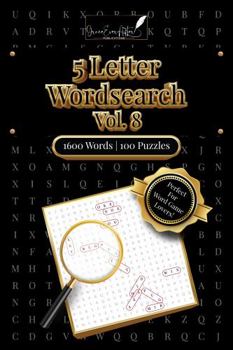 Paperback 5 Letter Wordsearch: Vol. 8 Book