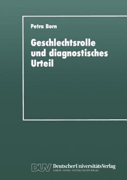 Paperback Geschlechtsrolle Und Diagnostisches Urteil [German] Book