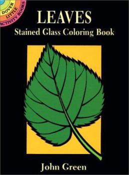 Paperback Leaves Stained Glass Coloring Book