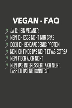 Vegan FAQ: Wochenplaner - ohne festes Datum für ein ganzes Jahr (German Edition)