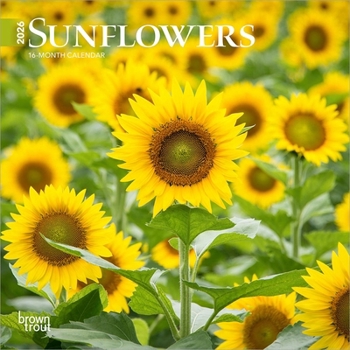 Sunflowers 2026 7 X 14 Inch (Hanging) Monthly Mini Wall Calendar