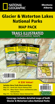 Loose Leaf Glacier and Waterton Lakes National Parks [Map Pack Bundle] Book