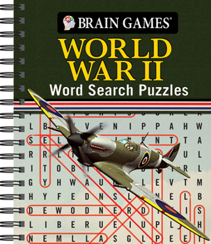 Spiral-bound Brain Games - World War II Word Search Puzzles Book
