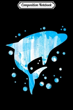 Composition Notebook: Dolphin Art Graphic for Future Marine Biologist Beach Boat  Journal/Notebook Blank Lined Ruled 6x9 100 Pages