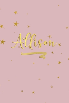 Allison: Personalized Journal to Write In | Rose Gold Line Journal
