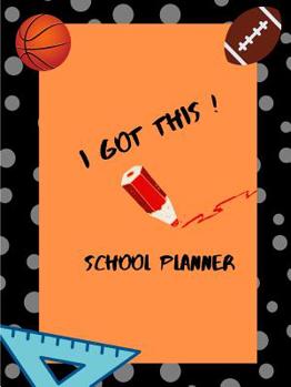 Paperback High School Planner (Football and Basketball Theme) Book