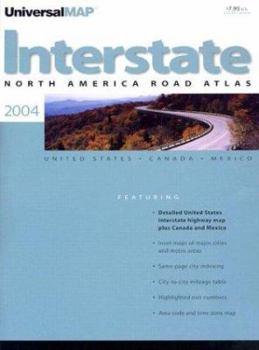 Paperback North America Road Atlas 2004: Interstate Book
