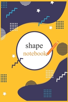 Paperback shapes notebook: funny notebook for kids: kids composition notebook with ruled Book