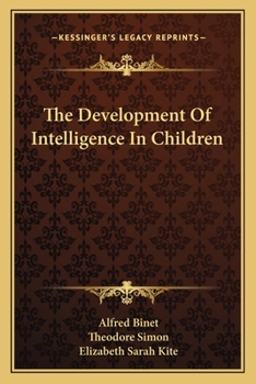 Paperback The Development Of Intelligence In Children Book