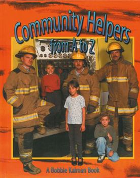 Hardcover Community Helpers from A to Z Book