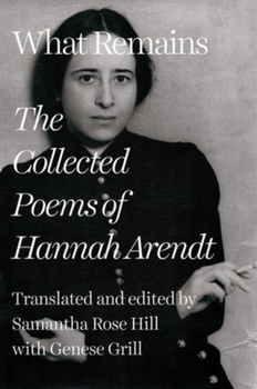 Hardcover What Remains: The Collected Poems of Hannah Arendt Book