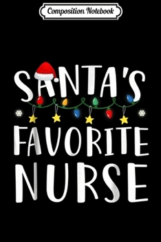 Paperback Composition Notebook: Santa's Favorite Paraeducator Christmas Funny Gift Journal/Notebook Blank Lined Ruled 6x9 100 Pages Book