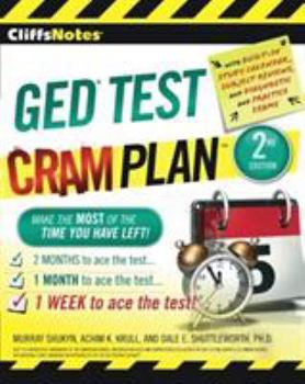 Paperback Cliffsnotes GED Test Cram Plan Book