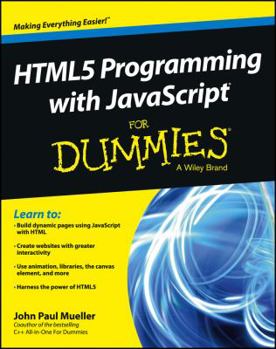 Paperback Html5 Programming with JavaScript for Dummies Book