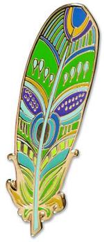Misc. Enamel Pin Feather Book