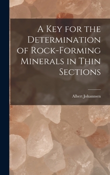 Hardcover A key for the Determination of Rock-forming Minerals in Thin Sections Book