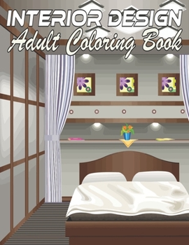 Paperback Interior Design Adult Coloring Book