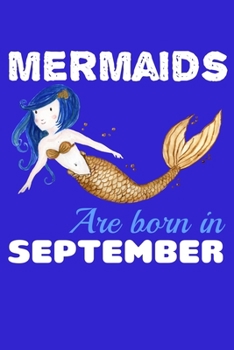 Paperback Mermaids Are Born In September: Comic Book Notebook Paper Book